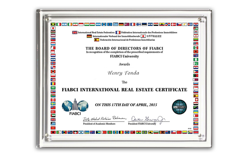 Magnetic Certificate Holder - Clear on Clear - 8" x 10" Insert